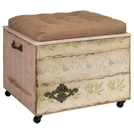 Crate Storage Ottoman